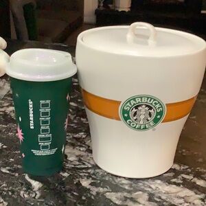 Starbucks, Collectable, Coffee Bean, Jar, Ceramic Canister, Nice Condition